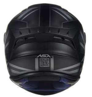 CAPACETE ASX DRAKEN UK 58 PR/CZ FOSCO - 