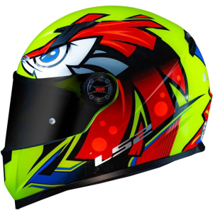 CAPACETE LS2 FF358 TRIBAL (56=S) AMARELO FLUOR - 
