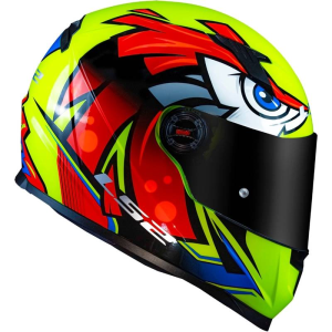 CAPACETE LS2 FF358 TRIBAL (56=S) AMARELO FLUOR - 