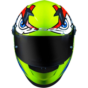 CAPACETE LS2 FF358 TRIBAL (60=L) AMARELO FLUOR - 