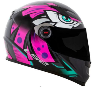 CAPACETE LS2 FF358 TRIBAL (56=S) ROSA/CINZA - 