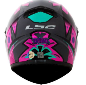 CAPACETE LS2 FF358 TRIBAL (58=M) ROSA/CINZA - 