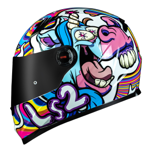 CAPACETE LS2 FF358 BUBBLE (58=M) BR. ARCO IRIS - 
