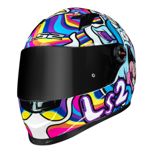 CAPACETE LS2 FF358 BUBBLE (58=M) BR. ARCO IRIS - 