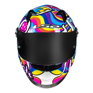 CAPACETE LS2 FF358 BUBBLE (58=M) BR. ARCO IRIS - 
