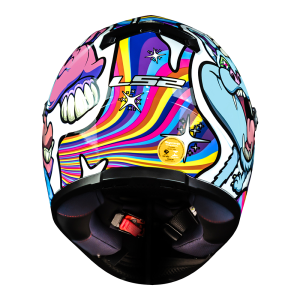 CAPACETE LS2 FF358 BUBBLE (58=M) BR. ARCO IRIS - 