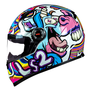 CAPACETE LS2 FF358 BUBBLE (58=M) BR. ARCO IRIS - 