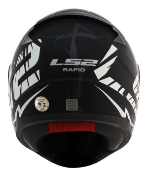 CAPACETE LS2 FF353 CROMO (58=M) PT/VM/AZ FOSCO - 