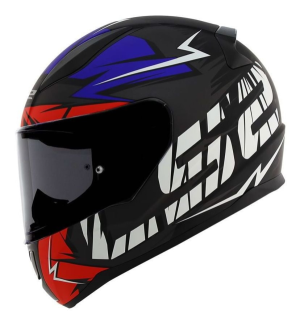 CAPACETE LS2 FF353 CROMO (60=L) PT/VM/AZ FOSCO - 