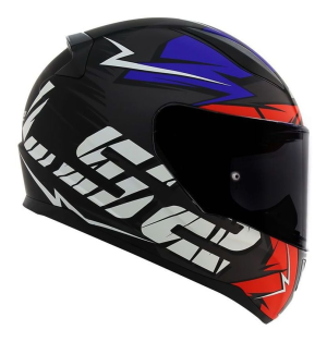 CAPACETE LS2 FF353 CROMO (60=L) PT/VM/AZ FOSCO - 