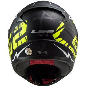CAPACETE LS2 FF353 CROMO (58=M) PT/FLUOR FOSCO - 