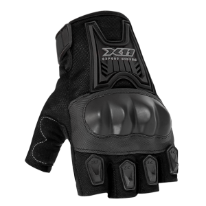 LUVA STREET X11 BLACKOUT 2 1/2 DEDO (GG) PRETA -