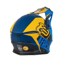 CAPACETE CROSS ASW FUSION 2.0 DASH (60) AZ/AM FOSCO - 