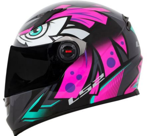 CAPACETE LS2 FF358 TRIBAL (60=L) ROSA/CINZA - 