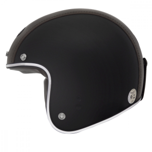 CAPACETE BIEFFE ABERTO B45 REVEST (58) PT/MARROM 3EM1 - 