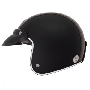 CAPACETE BIEFFE ABERTO B45 REVEST (60) PT/MARROM 3EM1 - 