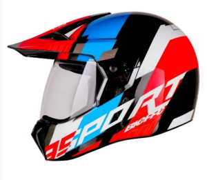 CAPACETE BIEFFE 3 SPORT ADVENTURE 60 PT/AZ/VM