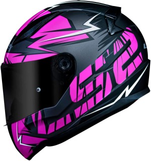 CAPACETE LS2 FF353 CROMO (56=S) PT/PINK FOSCO