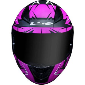 CAPACETE LS2 FF353 CROMO (56=S) PT/PINK FOSCO - 