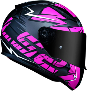 CAPACETE LS2 FF353 CROMO (60=L) PT/PINK FOSCO - 