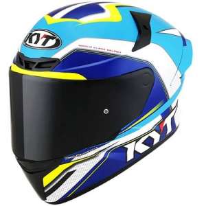 CAPACETE KYT TT COURSE GRAND PRIX (58=M) BR/AZ/VD