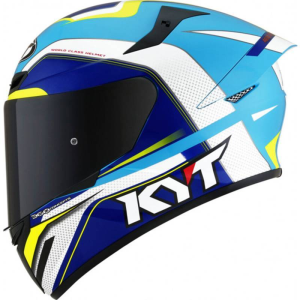 CAPACETE KYT TT COURSE GRAND PRIX (58=M) BR/AZ/VD - 