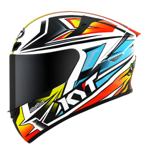 CAPACETE KYT TT COURSE REP. RADIENCE (56=S) BR/AZ/LJ - 