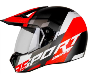 CAPACETE BIEFFE 3 SPORT ADVENTURE 58 PT/GR/VM