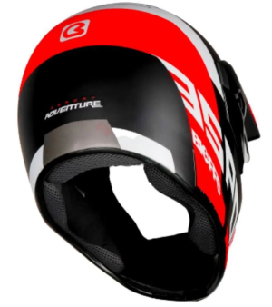 CAPACETE BIEFFE 3 SPORT ADVENTURE 61 PT/GR/VM - 
