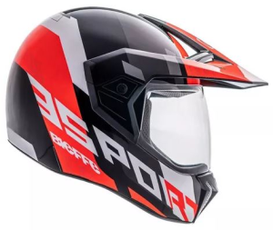 CAPACETE BIEFFE 3 SPORT ADVENTURE 61 PT/GR/VM - 