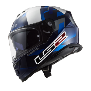 CAPACETE LS2 FF800 STORM JOHN MCPHEE (58=M) AZ/BR - 