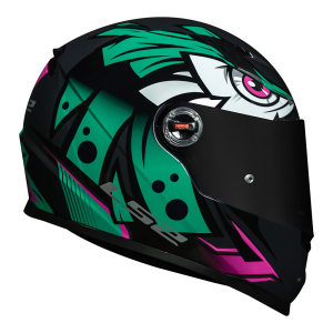 CAPACETE LS2 FF358 TRIBAL (56=S) VERDE/ROSA - 