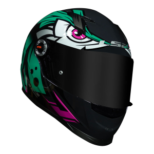 CAPACETE LS2 FF358 TRIBAL (56=S) VERDE/ROSA - 