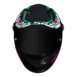 CAPACETE LS2 FF358 TRIBAL (58=M) VERDE/ROSA - 