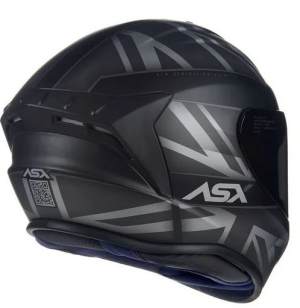 CAPACETE ASX DRAKEN UK 60 PR FOSCO/CZ - 