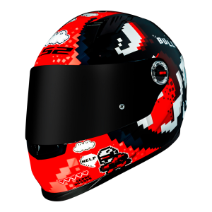 CAPACETE LS2 FF358 BULLET (56=S) PR/VM BRILHO - 