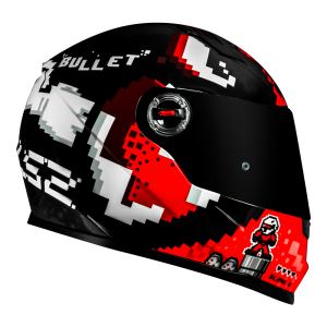 CAPACETE LS2 FF358 BULLET (56=S) PR/VM BRILHO - 