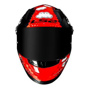 CAPACETE LS2 FF358 BULLET (56=S) PR/VM BRILHO - 