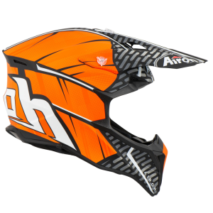 CAPACETE CROSS AIROH WRAAP IDOL (58) LJ/PT FOSCO -