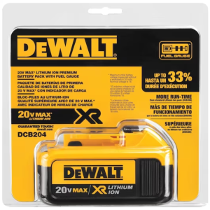 BATERIA DCB204 PARA FERRAMENTAS 20V 4AH ION DE LITIO DEWALT - 