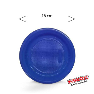 PRATOS ANIVERSÁRIO DESCARTÁVEIS COLORIDOS 18CM 10 UNIDADES - KAIXOTE - 
