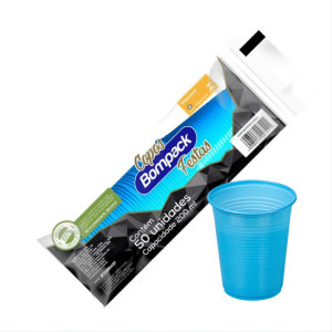 COPOS FESTAS DESCARTÁVEIS PREMIUM 200ML / 50 UNIDADES - BOMPACK - 