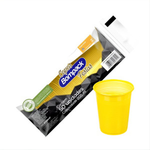 COPOS FESTAS DESCARTÁVEIS PREMIUM 200ML / 50 UNIDADES - BOMPACK - 