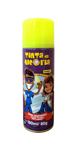 TINTA SPRAY INFANTIL PARA CABELO 150ML TINTA DA ALEGRIA - 