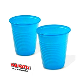 COPOS DESCARTÁVEIS COLORIDOS 200ML 50 UNIDADES - KAIXOTE - 