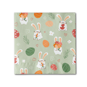 GUARDANAPOS DECORADOS FOLHA TRIPLA 20 UNIDADES - BOMPACK - 