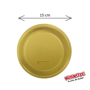 PRATOS BOLO DESCARTÁVEIS COLORIDOS 15CM 10 UNIDADES - KAIXOTE - 