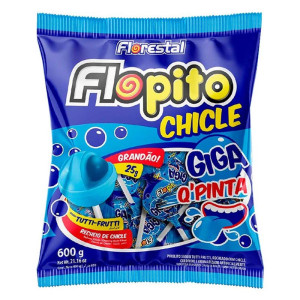 PIRULITO FLOPITO  CHICLE GIGA 600G - FLORESTAL - 