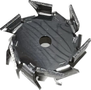 Hélice Cowles 45 mm Espessura 1,5 mm Furo Central 6 mm Inox 304