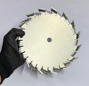 Hélice Cowles 230mm Espessura 3mm Furo Central 16mm  Inox 304 